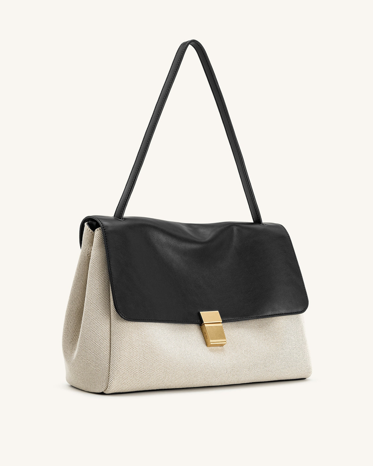 Hilary Shoulder Bag - Black Canvas | JW PEI