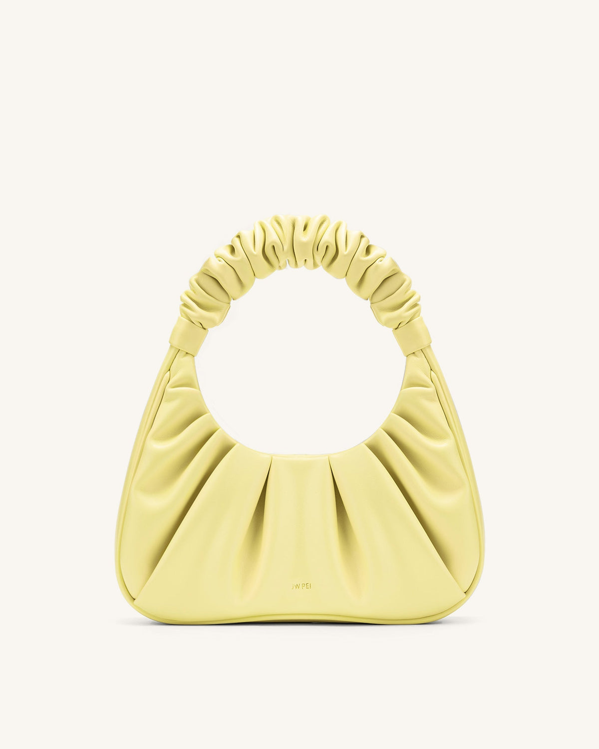 Gabbi Ruched Hobo Handbag - Light Yellow | JW PEI