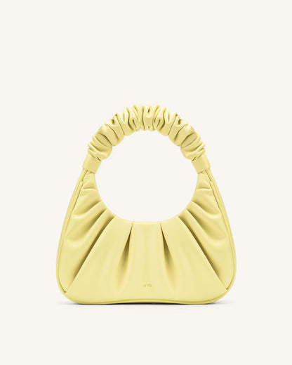 Gabbi Ruched Hobo Handbag - Light Yellow | JW PEI