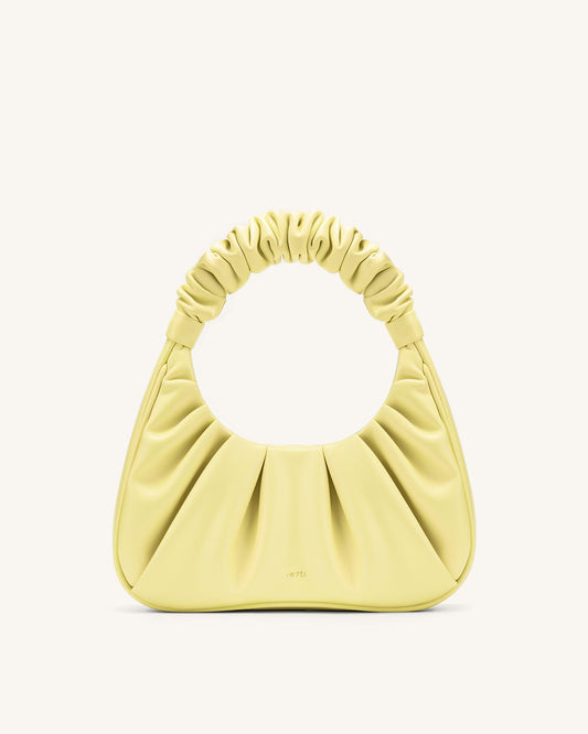 Gabbi Ruched Hobo Handbag - Light Yellow | JW PEI