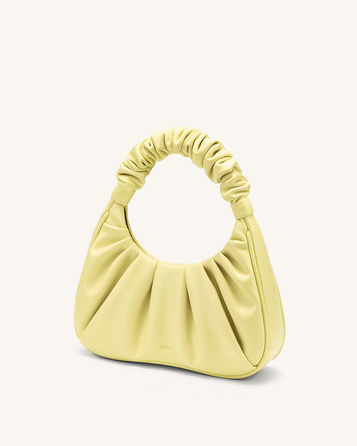 Gabbi Ruched Hobo Handbag - Light Yellow | JW PEI