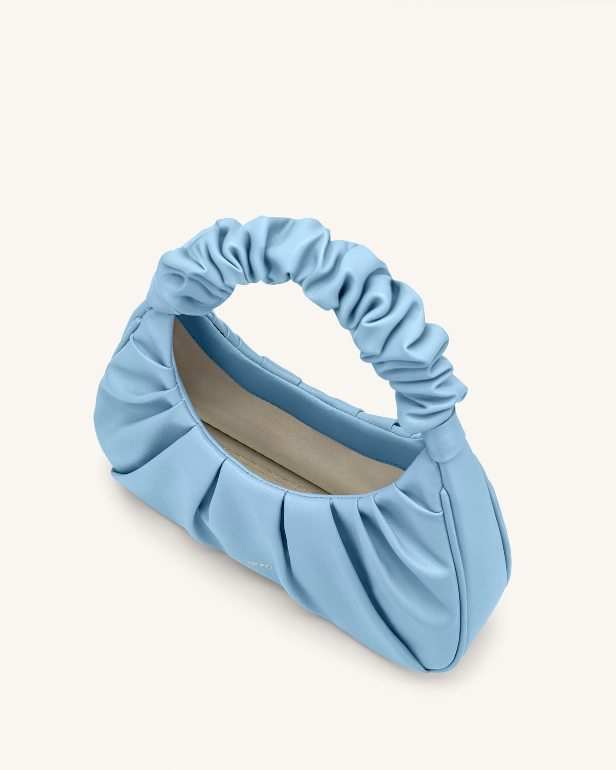 Gabbi Ruched Hobo Handbag -Ice | JW PEI