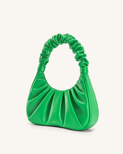 Gabbi Ruched Hobo Handbag - Grass Green | JW PEI