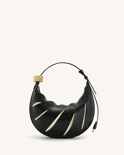 Jana Hollow Out Shoulder Bag - Black | JW PEI