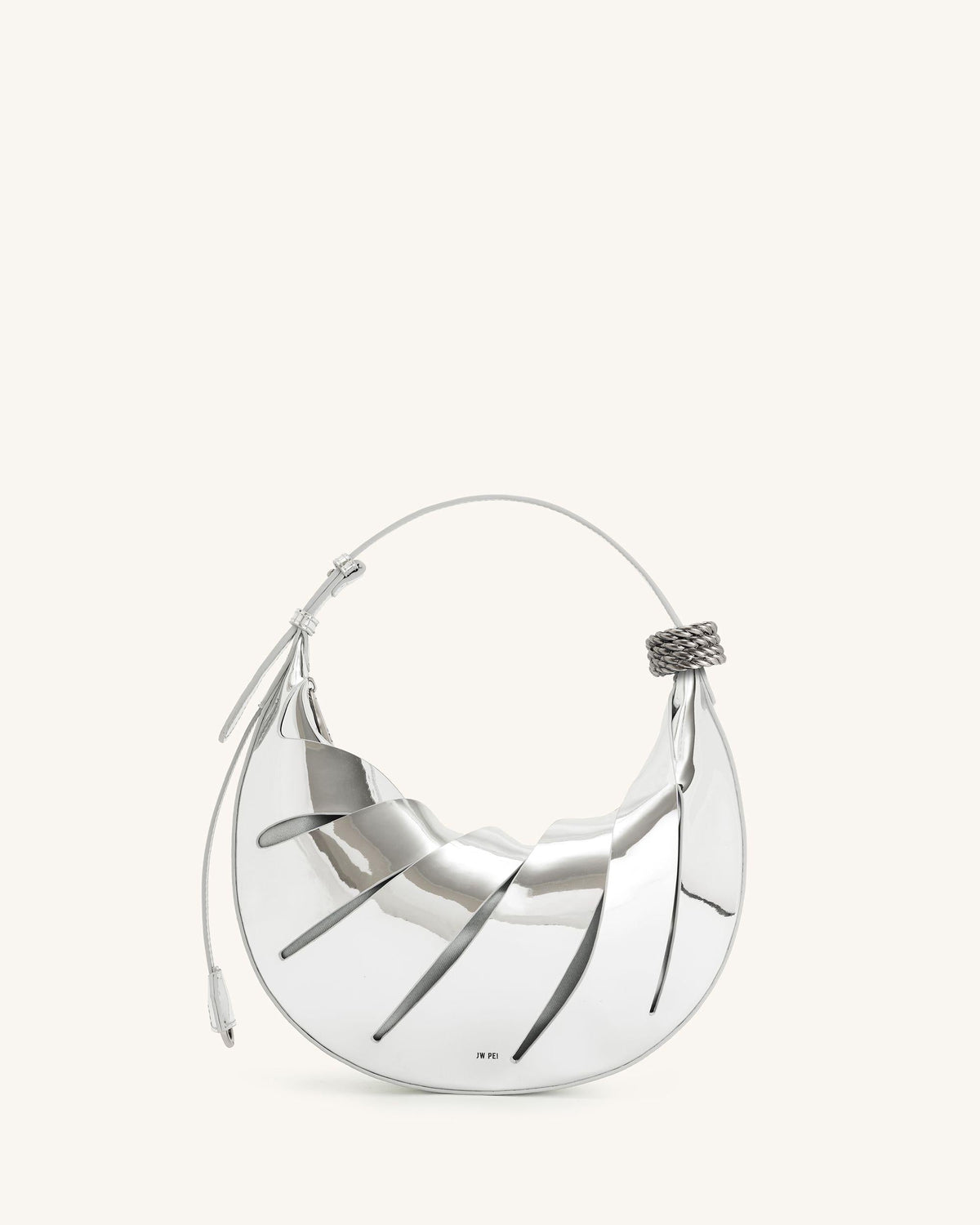Jana Hollow Out Shoulder Bag - Silver | JW PEI