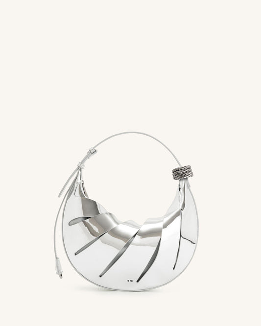 Jana Hollow Out Shoulder Bag - Silver | JW PEI