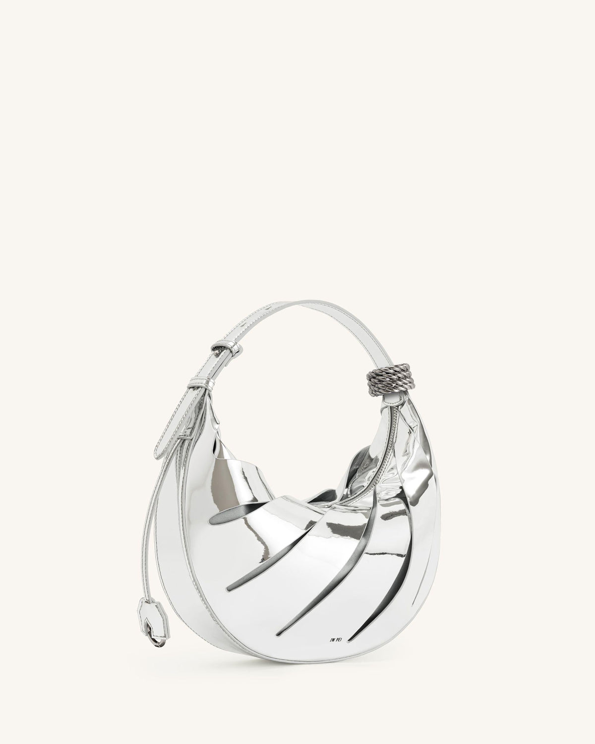 Jana Hollow Out Shoulder Bag - Silver | JW PEI