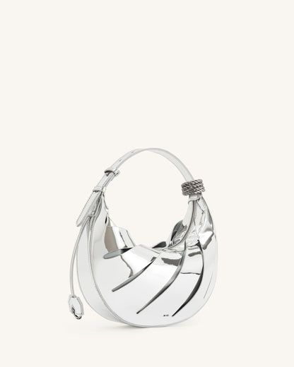 Jana Hollow Out Shoulder Bag - Silver | JW PEI