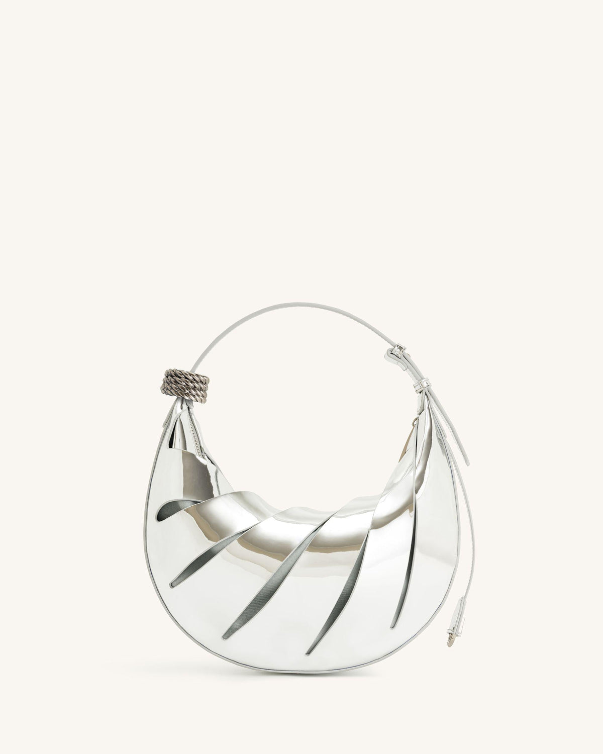 Jana Hollow Out Shoulder Bag - Silver | JW PEI