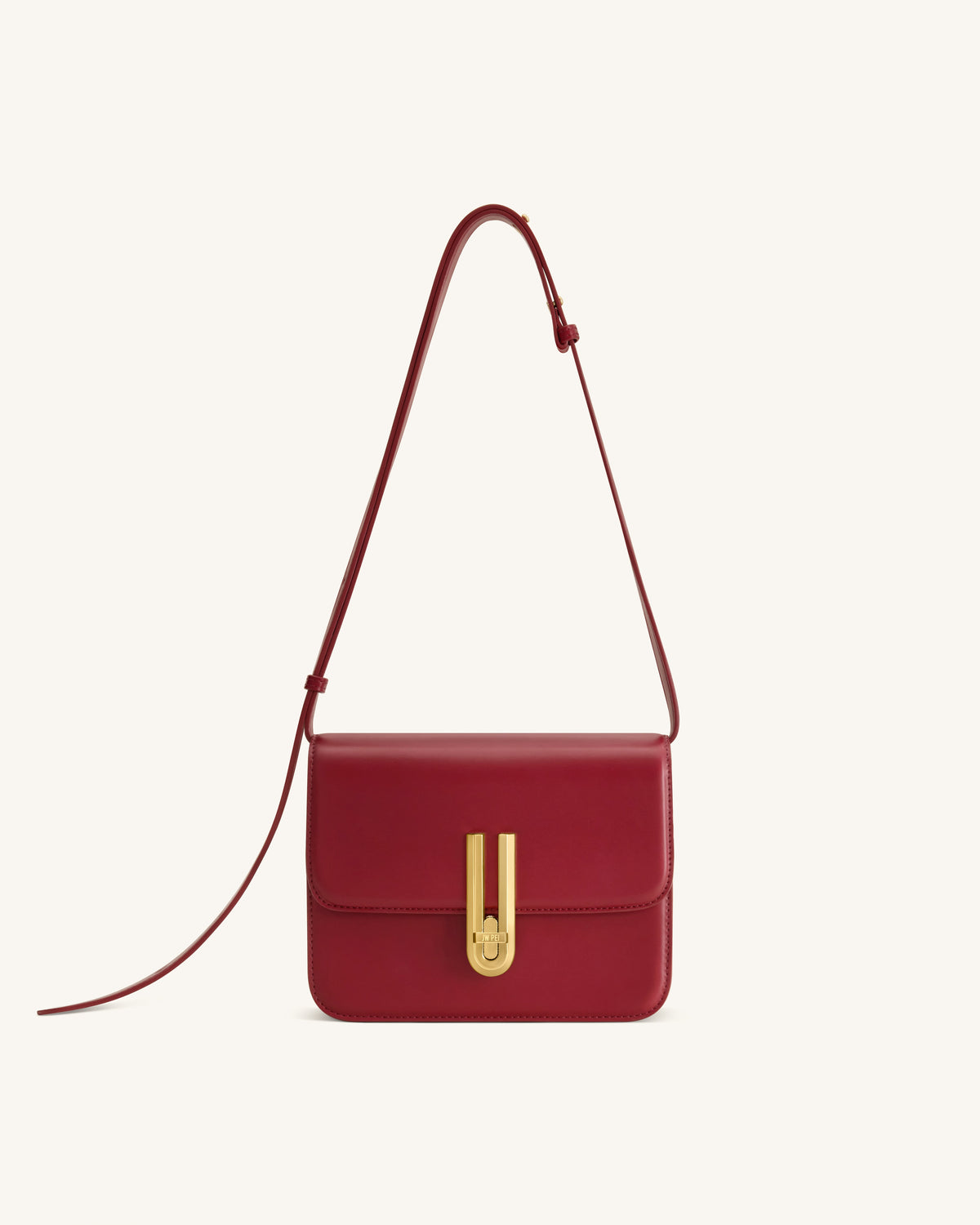Evania Lock Shoulder Bag - Red | JW PEI