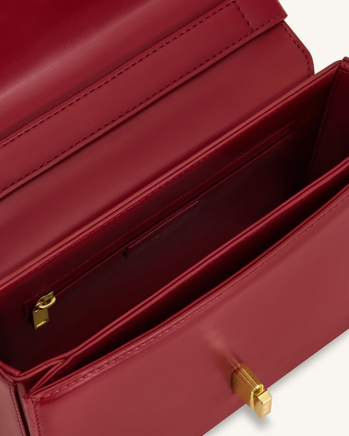 Evania Lock Shoulder Bag - Red | JW PEI