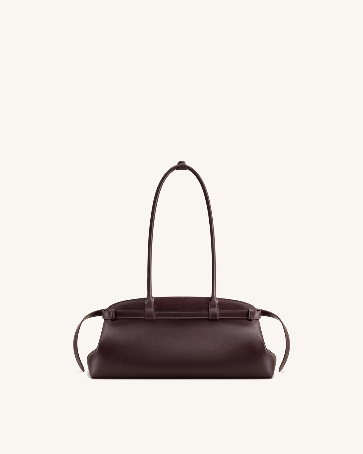 Arden Belt Detail East-West Shoulder Bag - Dark Brown | JW PEI
