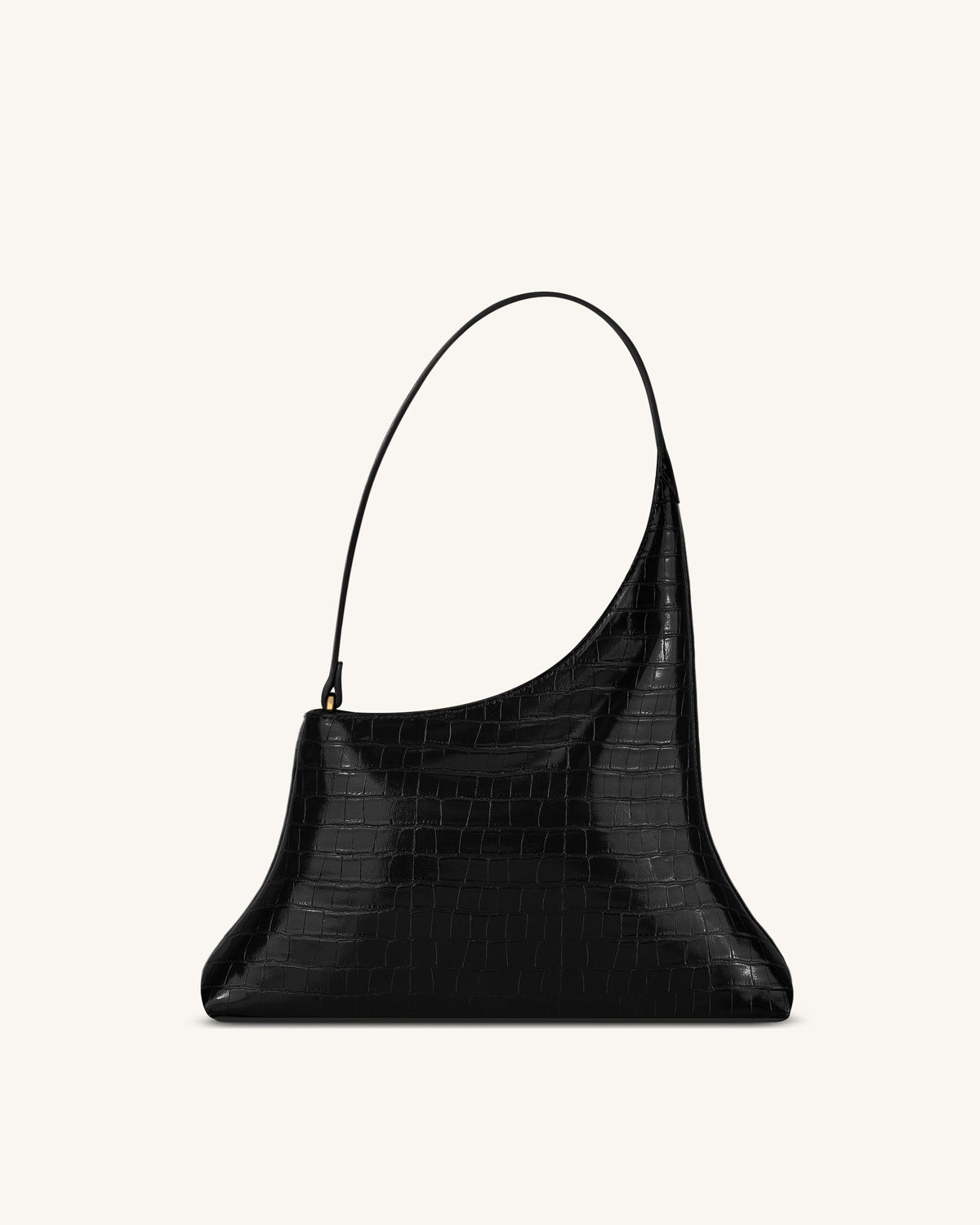 Lyra Shoulder Bag - Black Croc | JW PEI