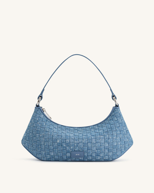Lily Shoulder Bag - Blue Denim Weave | JW PEI