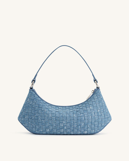 Lily Shoulder Bag - Blue Denim Weave | JW PEI