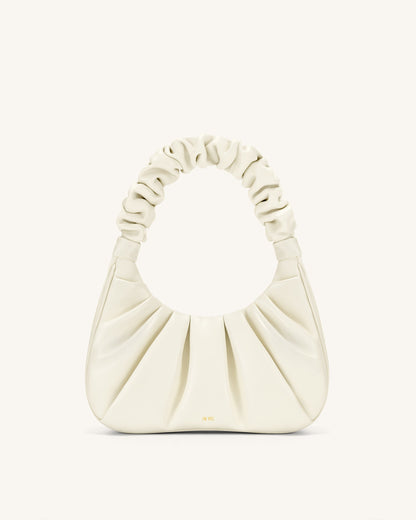 Gabbi Ruched Hobo Handbag - White | JW PEI