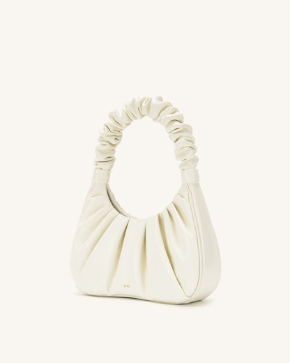 Gabbi Ruched Hobo Handbag - White | JW PEI