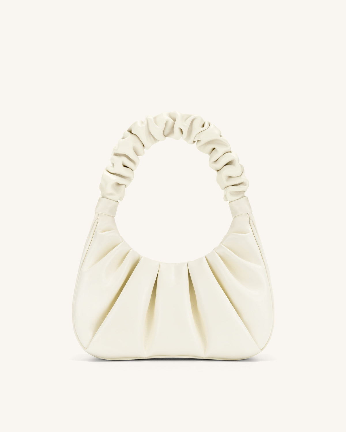 Gabbi Ruched Hobo Handbag - White | JW PEI