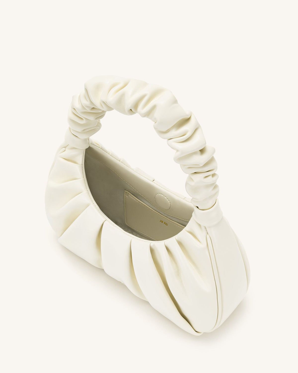 Gabbi Ruched Hobo Handbag - White | JW PEI