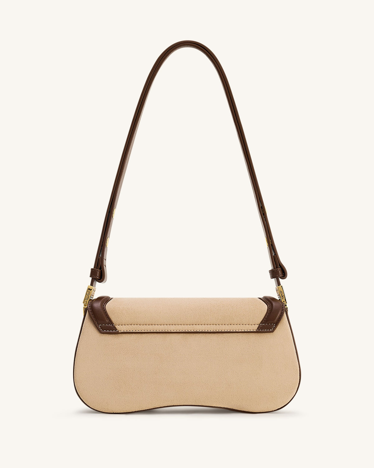 Joy Faux Suede Shoulder Bag - Khaki Brown | JW PEI