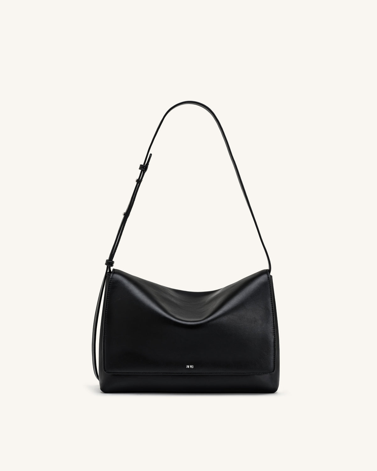 Isolde Flap Shoulder Bag - Black | JW PEI