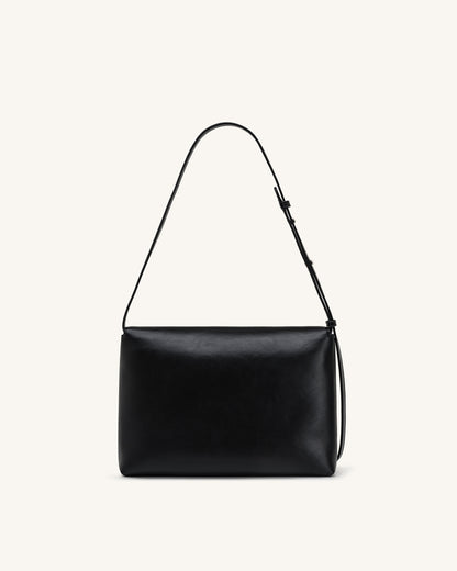 Isolde Flap Shoulder Bag - Black | JW PEI
