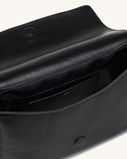 Isolde Flap Shoulder Bag - Black | JW PEI
