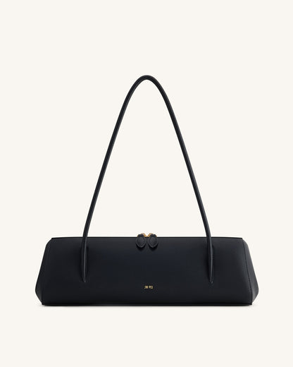 Nova Minimalist Shoulder Bag - Jet Black | JW PEI