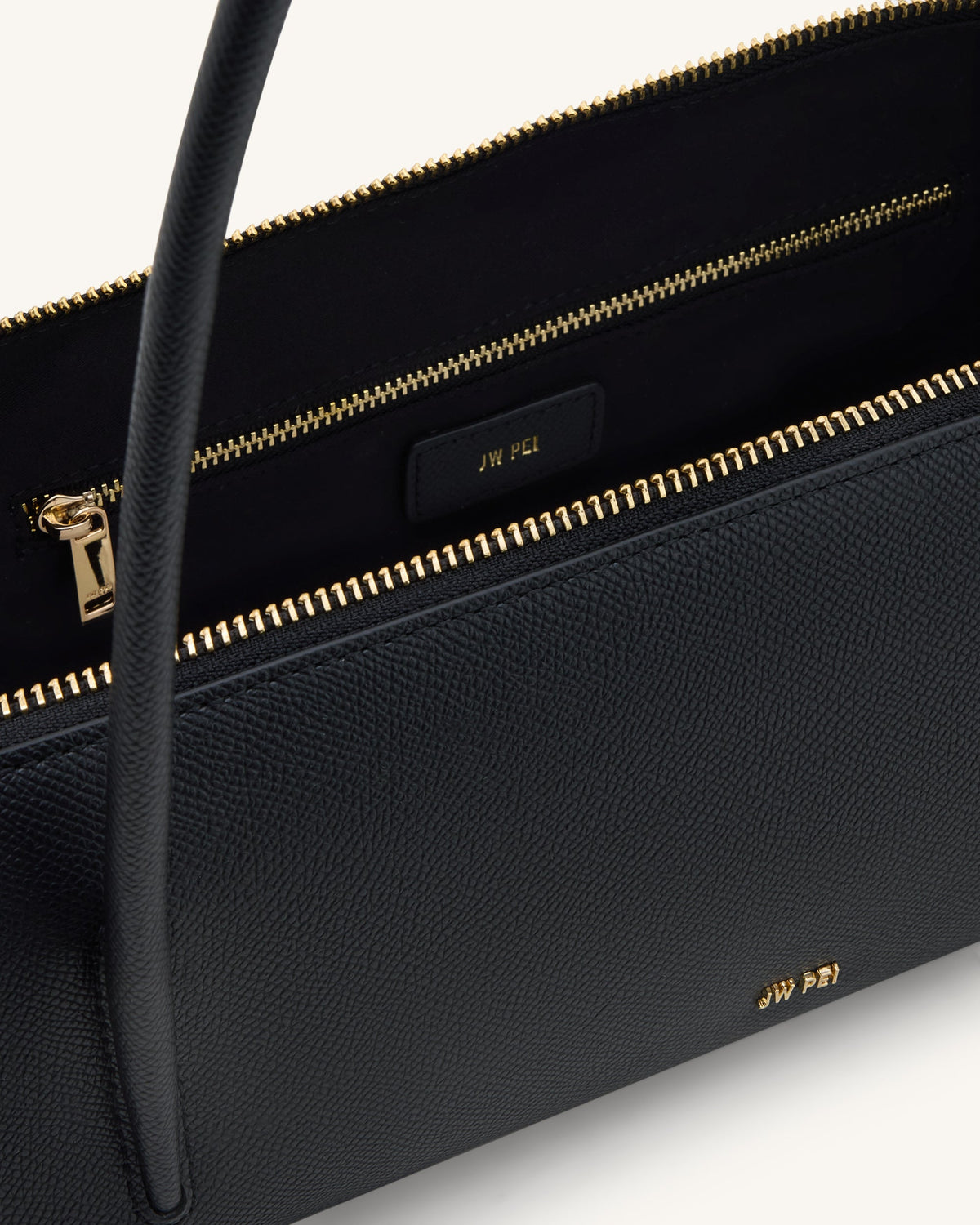 Nova Minimalist Shoulder Bag - Jet Black | JW PEI
