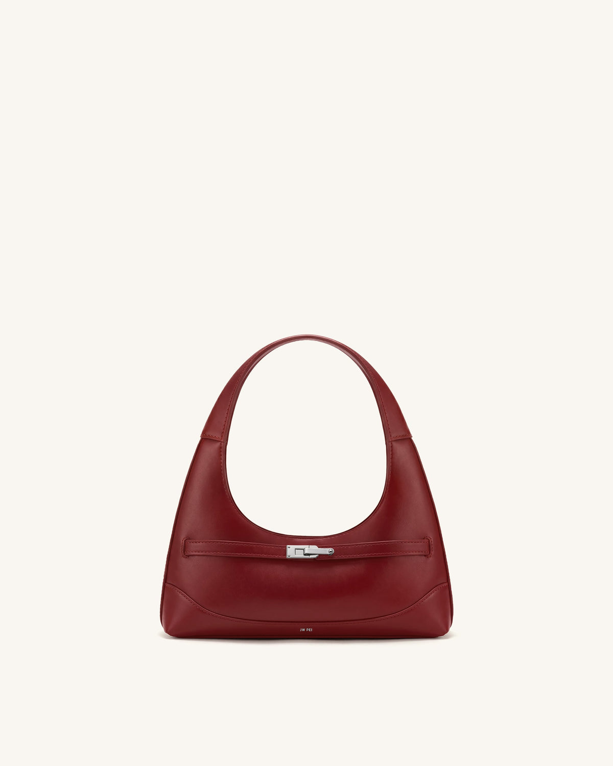 Noelle Belted Shoulder Bag - Deep Burgundy | JW PEI
