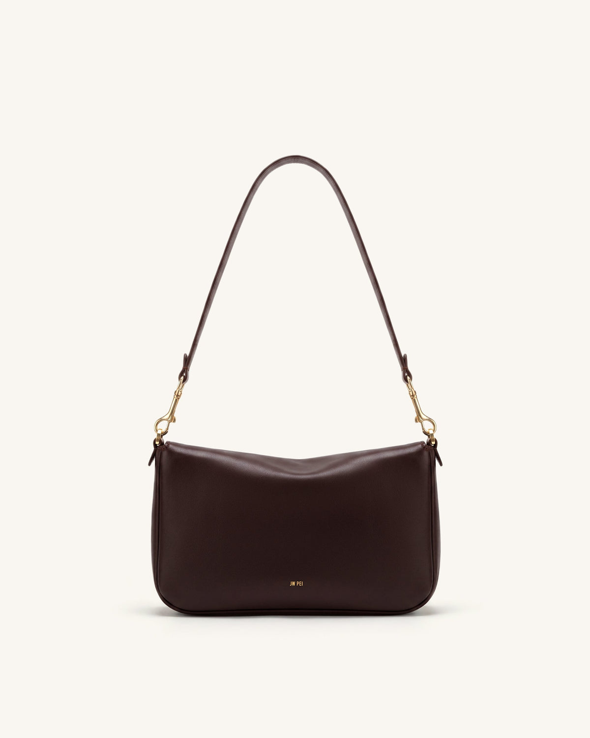 Sofia Classic Flap Shoulder Bag - Dark Brown | JW PEI
