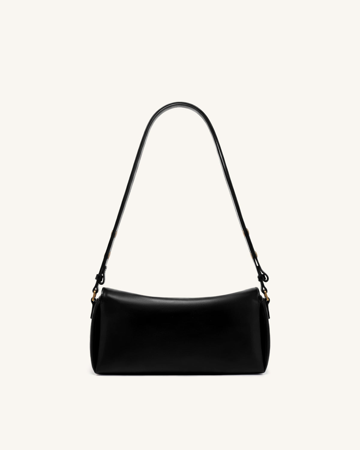 Lucia Asymmetric Flap Shoulder Bag - Black | JW PEI