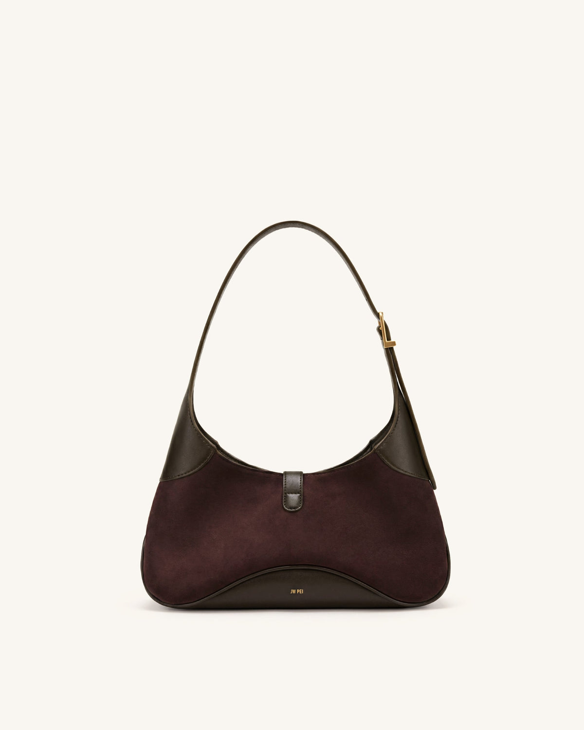 Juliette Key Charm East-West Shoulder Bag - Dark Brown | JW PEI