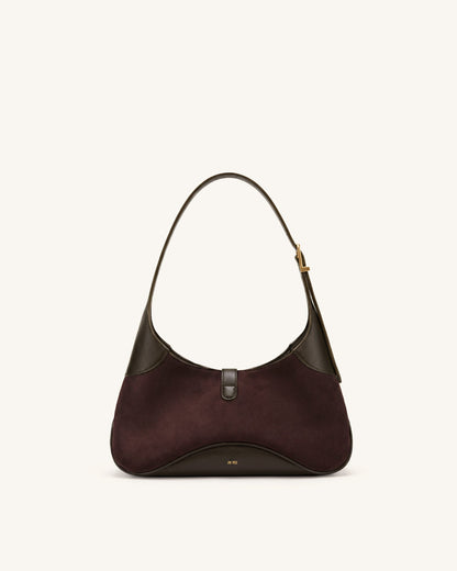 Juliette Key Charm East-West Shoulder Bag - Dark Brown | JW PEI
