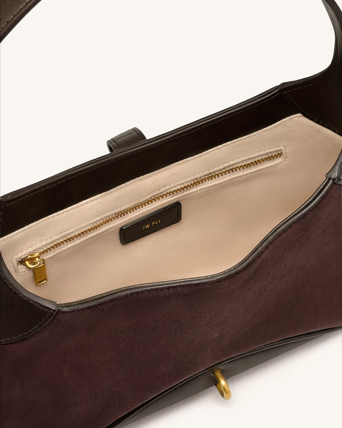 Juliette Key Charm East-West Shoulder Bag - Dark Brown | JW PEI