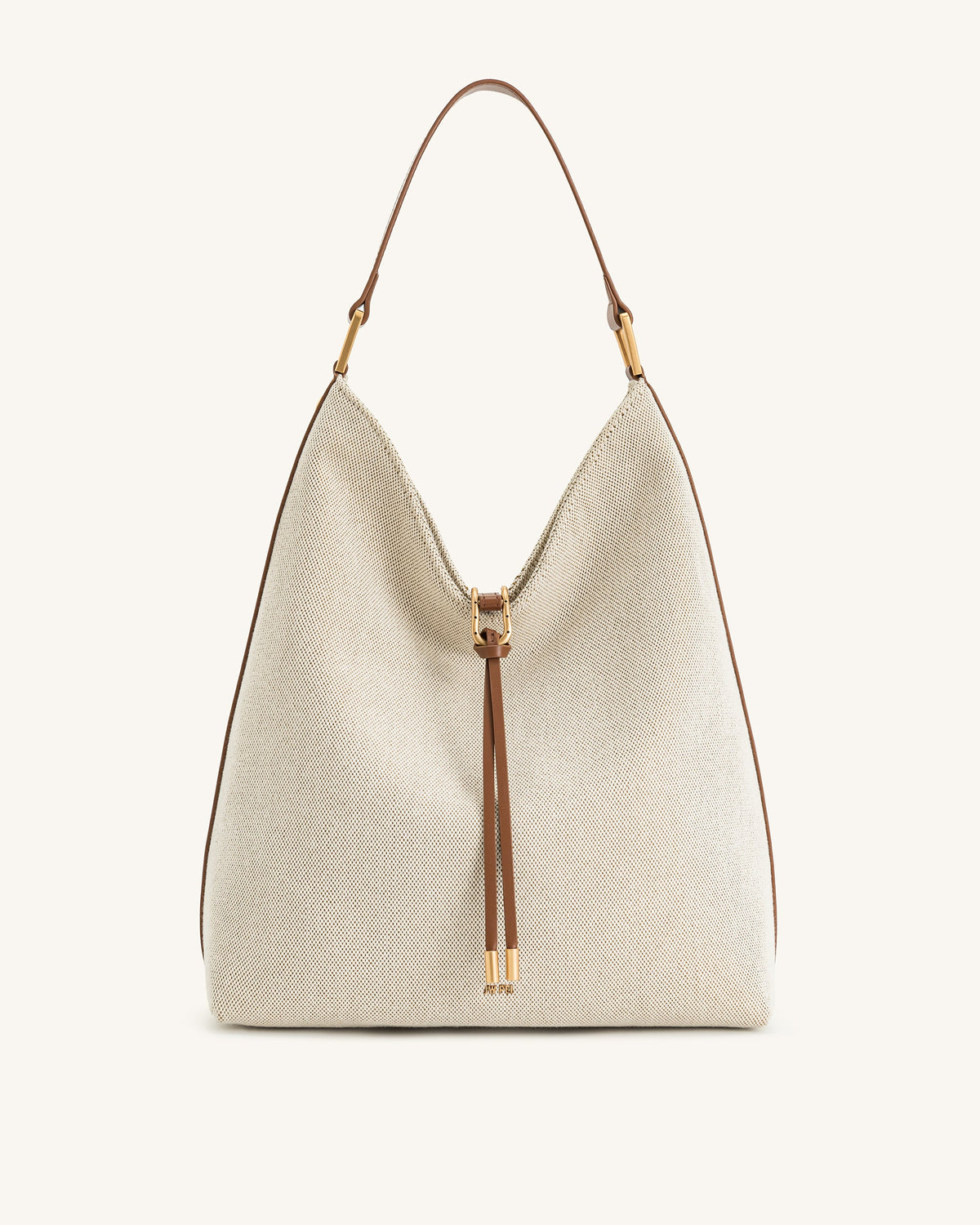 Aria Shoulder Bag - Brown Canvas | JW PEI