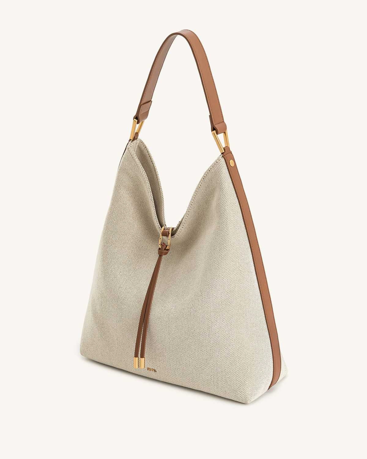Aria Shoulder Bag - Brown Canvas | JW PEI