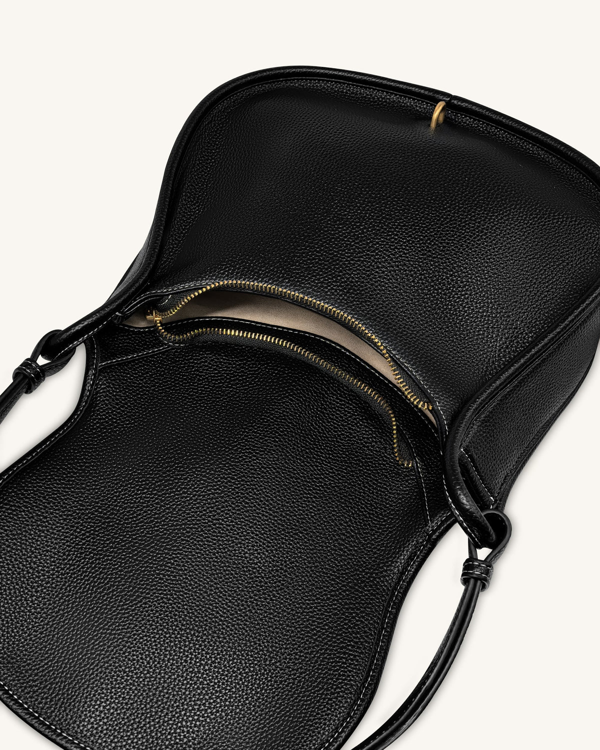 Arla Small Hobo Bag - Black Pebbled | JW PEI