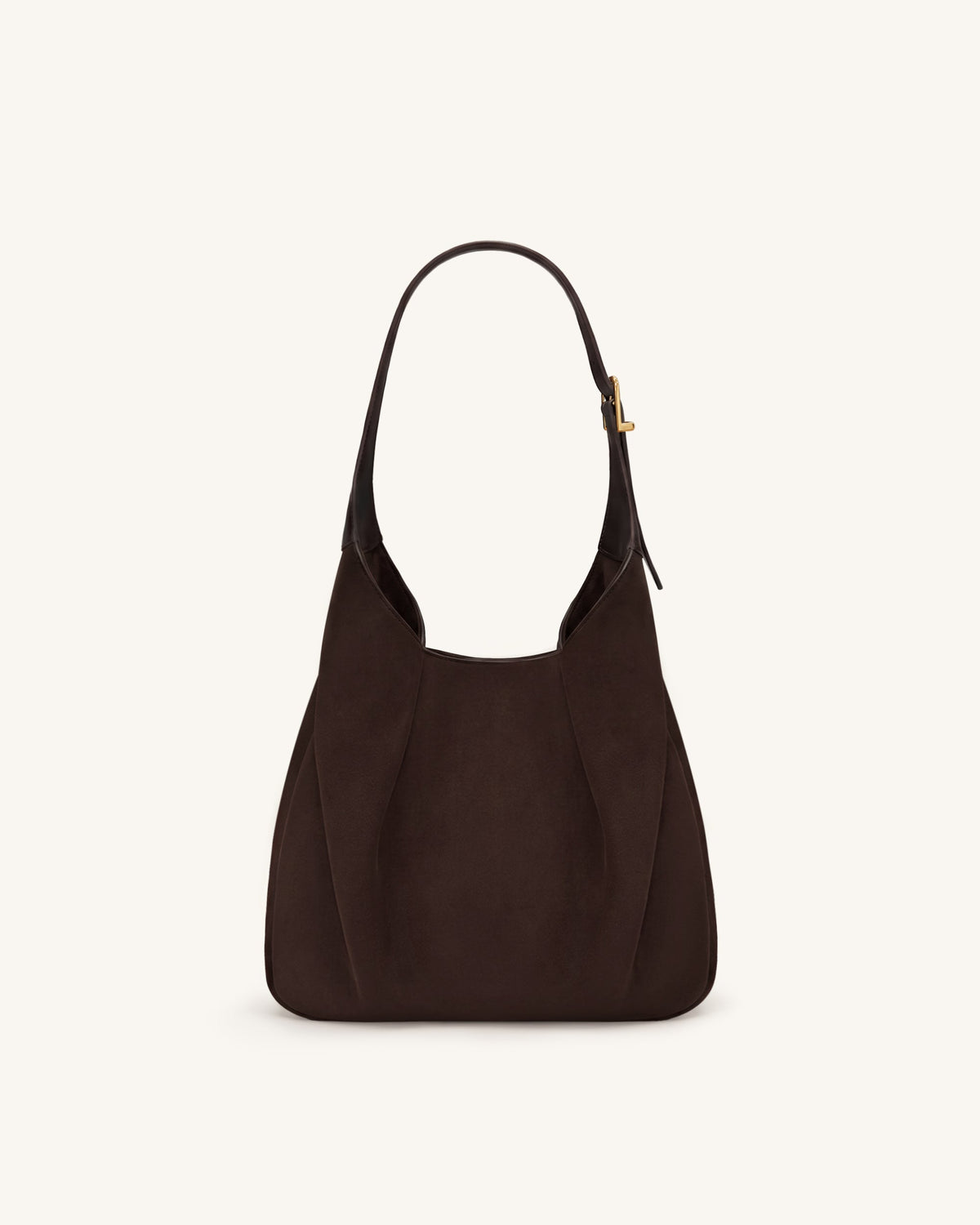 Alina Faux Suede Hobo Bag - Chocolate Brown | JW PEI