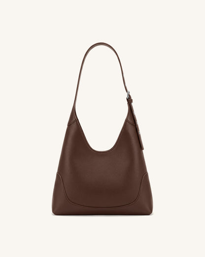 Willow Soft Hobo Shoulder Bag - Dark Brown | JW PEI