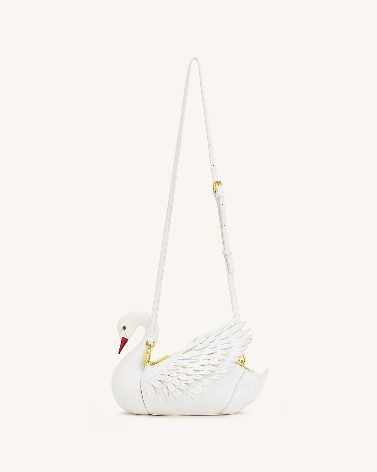 Alani Swan Shaped Crossbody Bag - White | JW PEI
