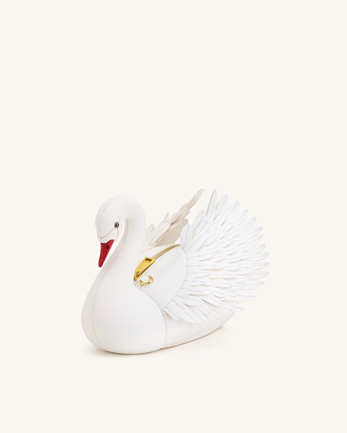 Alani Swan Shaped Crossbody Bag - White | JW PEI