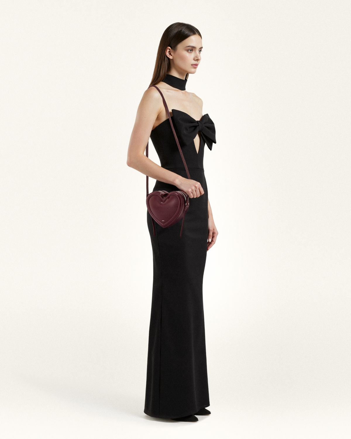 Arlene Heart Shaped Bag - Claret | JW PEI