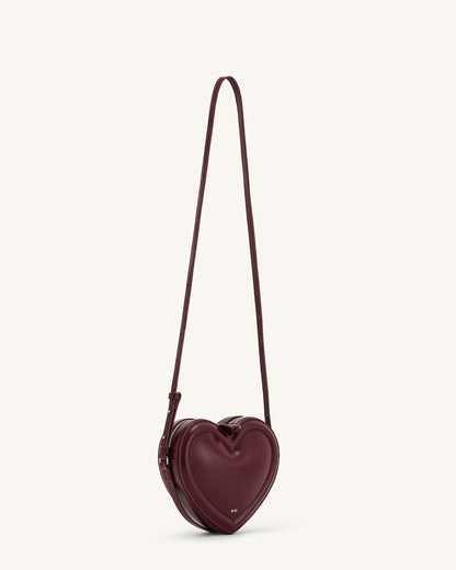 Arlene Heart Shaped Bag - Claret | JW PEI