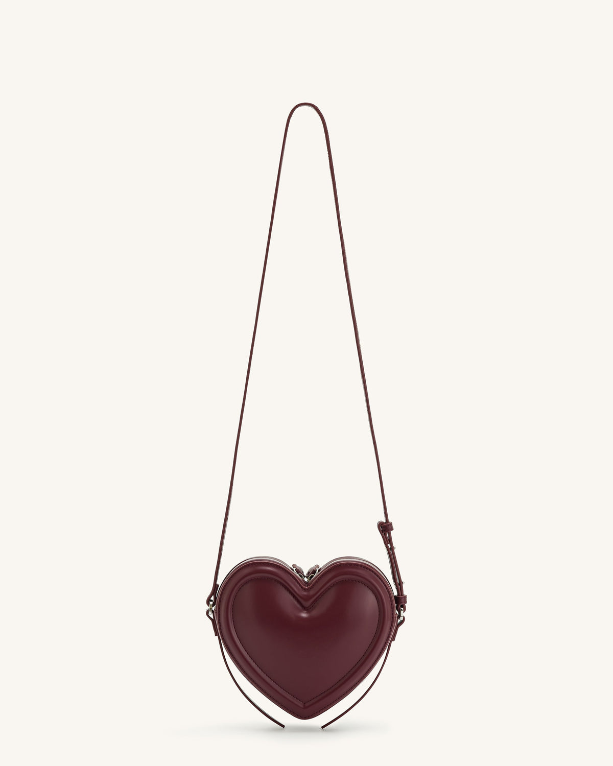 Arlene Heart Shaped Bag - Claret | JW PEI