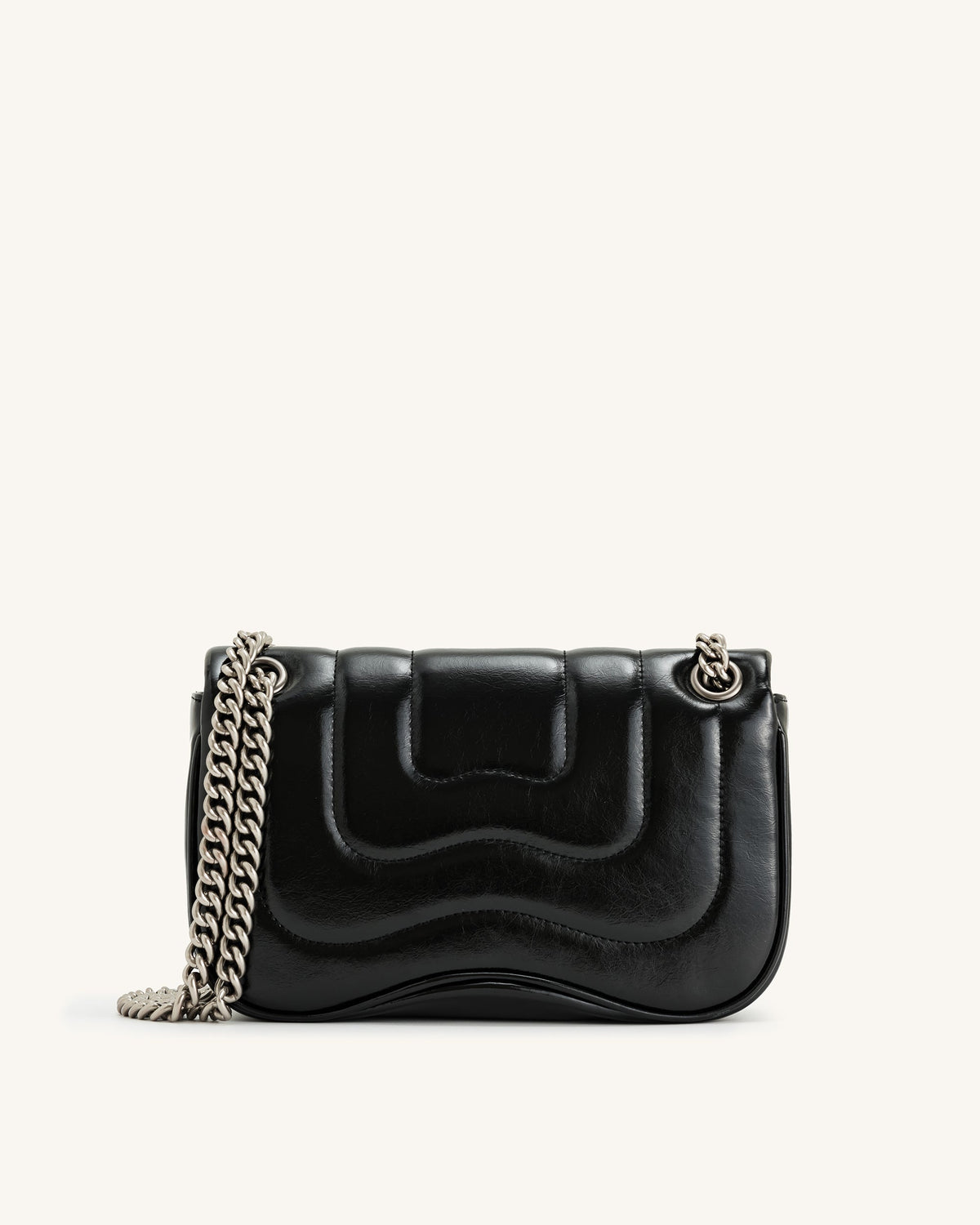 Tina Quilted Chain Crossbody - Black | JW PEI