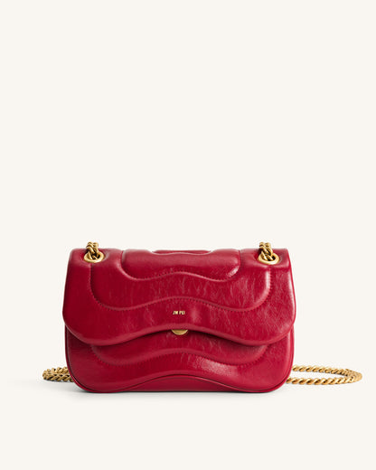 Tina Quilted Chain Crossbody - Claret | JW PEI