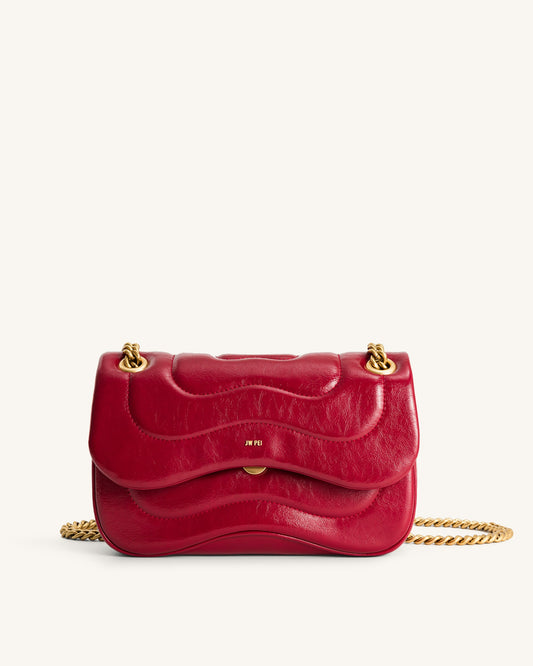 Tina Quilted Chain Crossbody - Claret | JW PEI