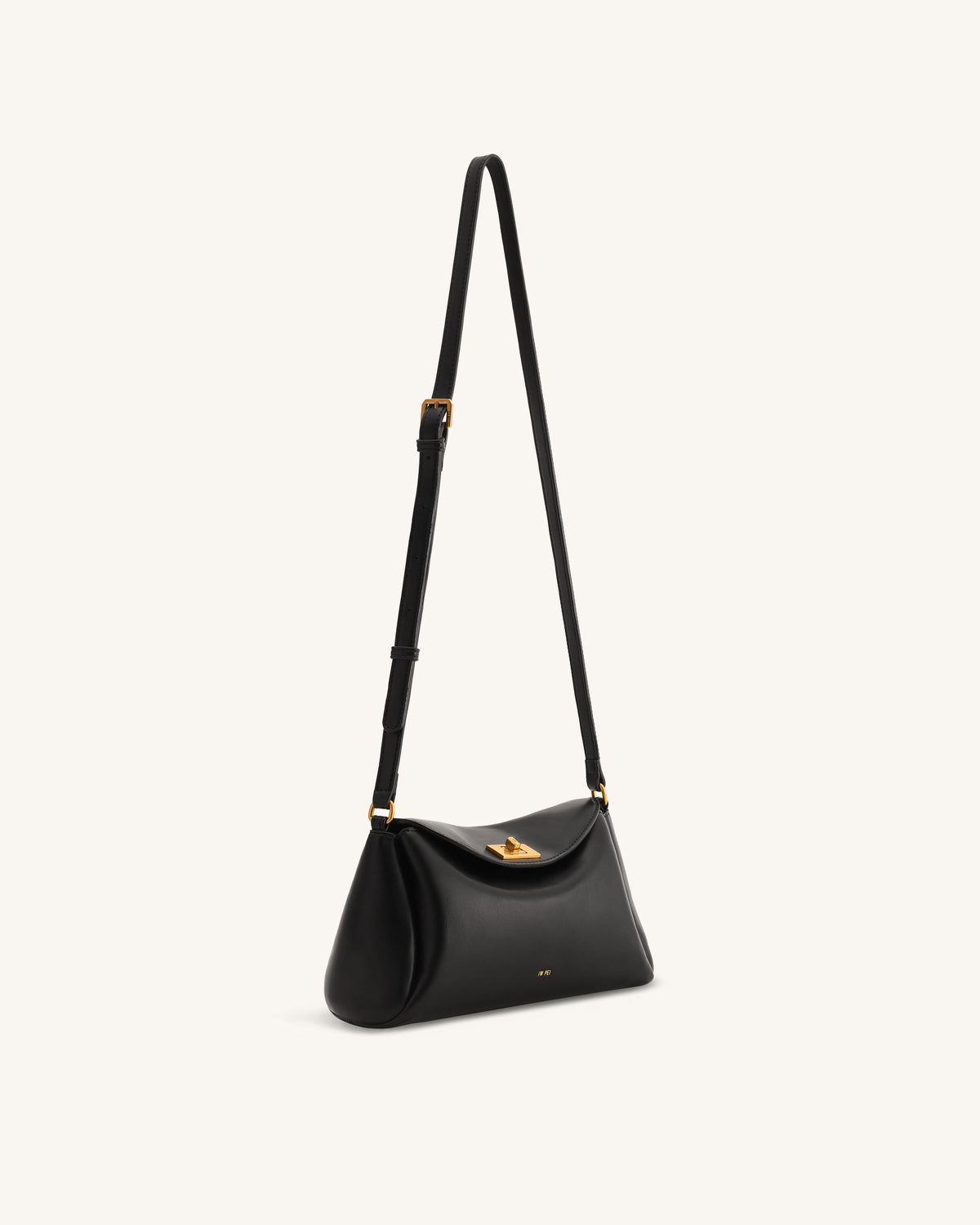 Greta Twist-Lock Crossbody Bag - Black | JW PEI
