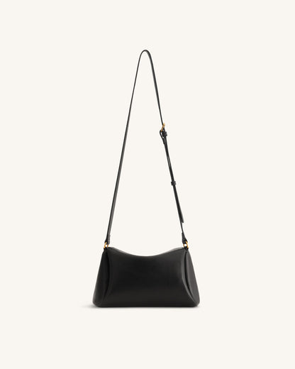 Greta Twist-Lock Crossbody Bag - Black | JW PEI